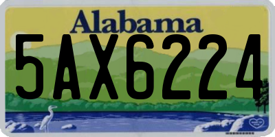 AL license plate 5AX6224