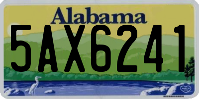 AL license plate 5AX6241