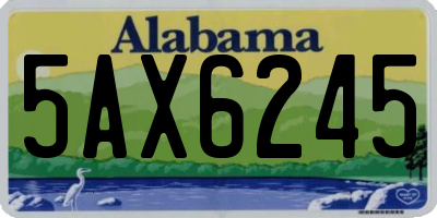 AL license plate 5AX6245