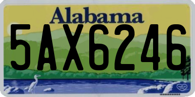 AL license plate 5AX6246