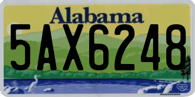 AL license plate 5AX6248