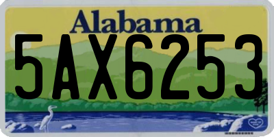 AL license plate 5AX6253