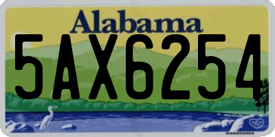 AL license plate 5AX6254