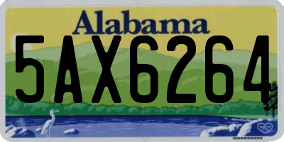 AL license plate 5AX6264