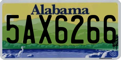 AL license plate 5AX6266