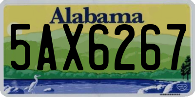 AL license plate 5AX6267