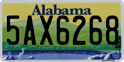 AL license plate 5AX6268