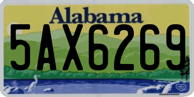 AL license plate 5AX6269