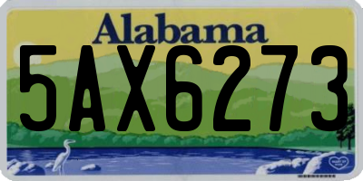 AL license plate 5AX6273