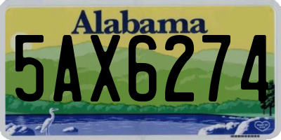 AL license plate 5AX6274