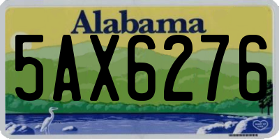 AL license plate 5AX6276