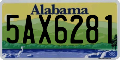 AL license plate 5AX6281