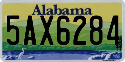 AL license plate 5AX6284