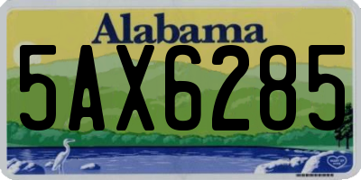 AL license plate 5AX6285