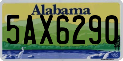 AL license plate 5AX6290
