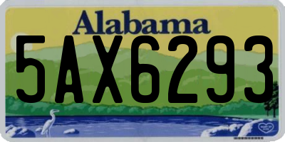 AL license plate 5AX6293