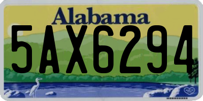 AL license plate 5AX6294