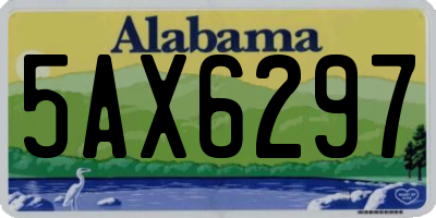 AL license plate 5AX6297