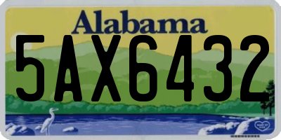 AL license plate 5AX6432