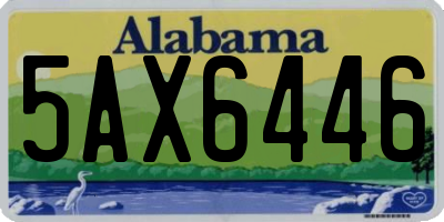 AL license plate 5AX6446