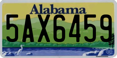 AL license plate 5AX6459