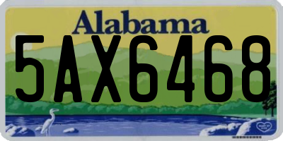 AL license plate 5AX6468