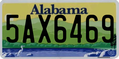 AL license plate 5AX6469