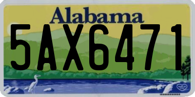 AL license plate 5AX6471
