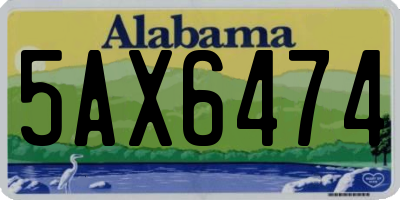 AL license plate 5AX6474