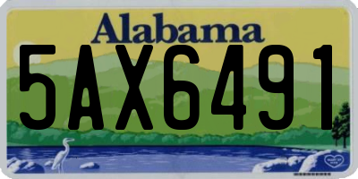 AL license plate 5AX6491