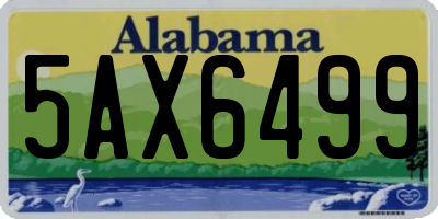 AL license plate 5AX6499