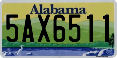 AL license plate 5AX6511