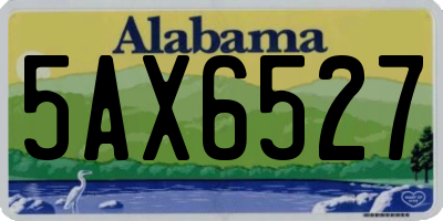 AL license plate 5AX6527
