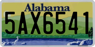 AL license plate 5AX6541