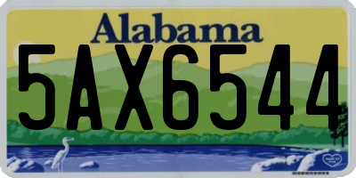 AL license plate 5AX6544