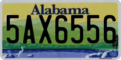 AL license plate 5AX6556