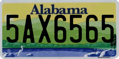 AL license plate 5AX6565