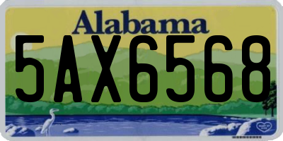 AL license plate 5AX6568