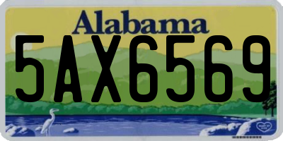 AL license plate 5AX6569
