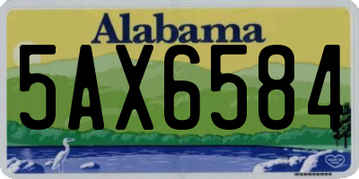 AL license plate 5AX6584