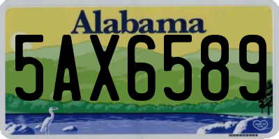 AL license plate 5AX6589