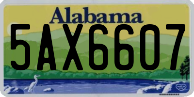 AL license plate 5AX6607