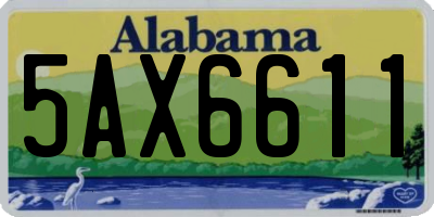 AL license plate 5AX6611