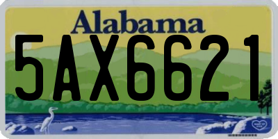AL license plate 5AX6621