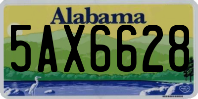 AL license plate 5AX6628