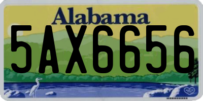 AL license plate 5AX6656