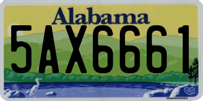 AL license plate 5AX6661