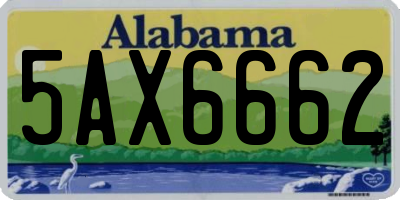 AL license plate 5AX6662