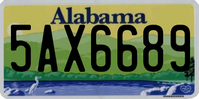 AL license plate 5AX6689