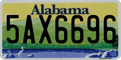 AL license plate 5AX6696